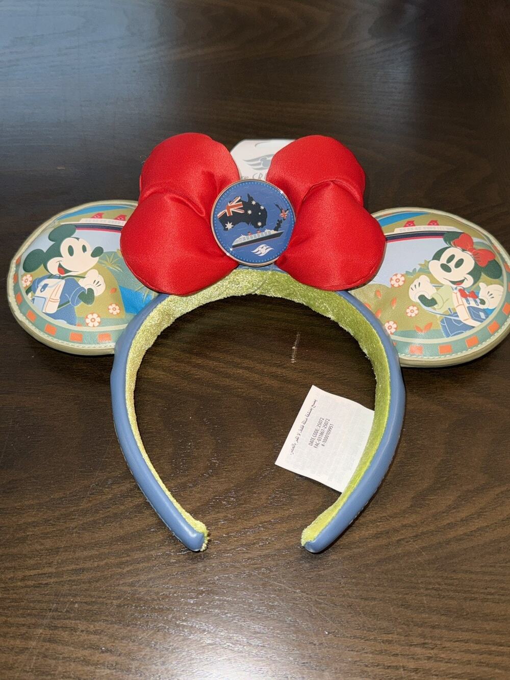 Disney Cruise Line DCL Minnie Mouse Australia New Zealand Ear Ears Headband NWT